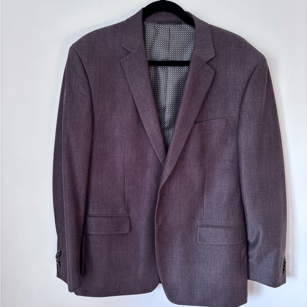 Men’s I Italian soft Chocolate Brown Fully Lined Two Button Front Size40R blazer